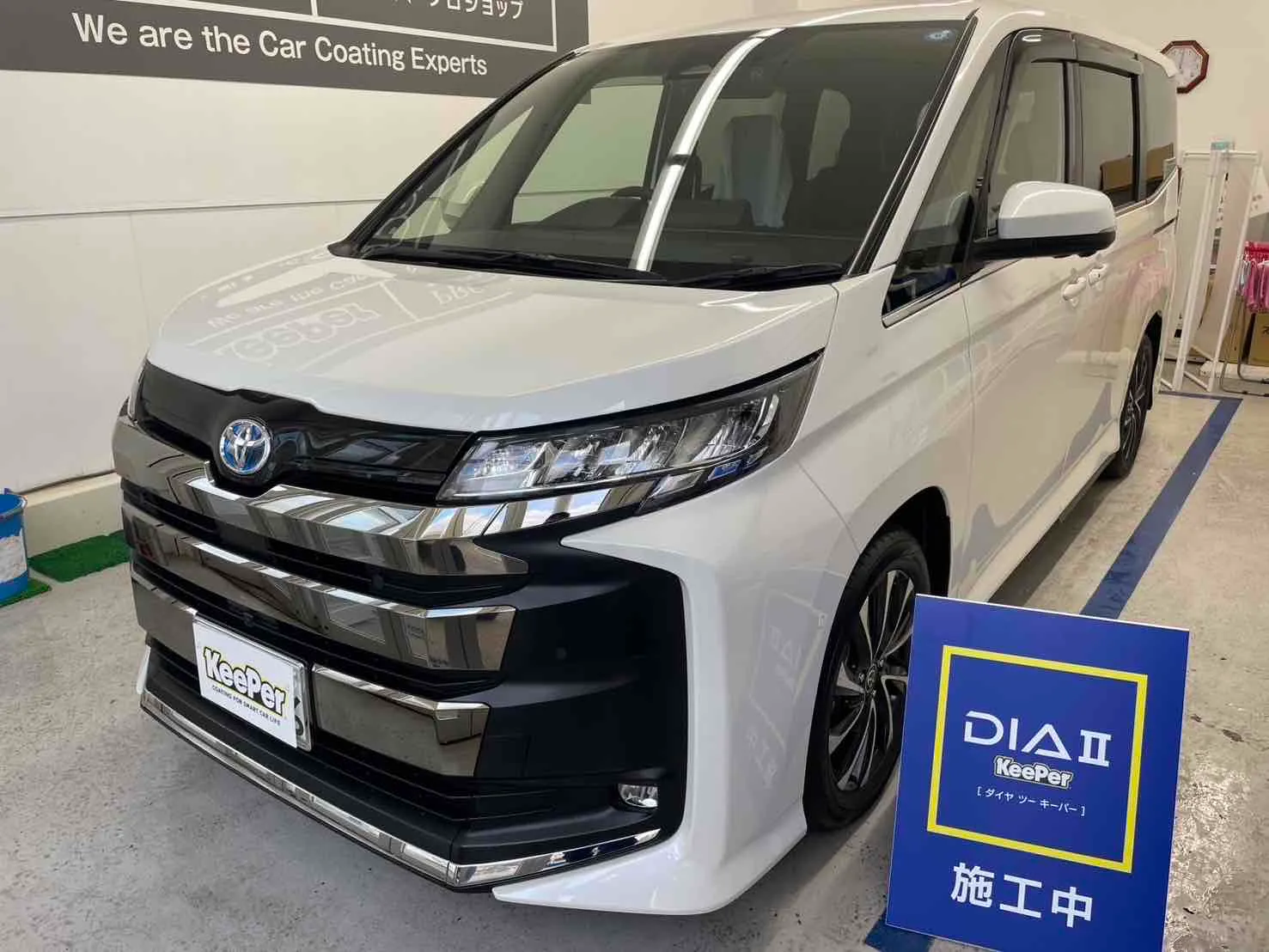 トヨタ　ノアのカーコーティング施工事例