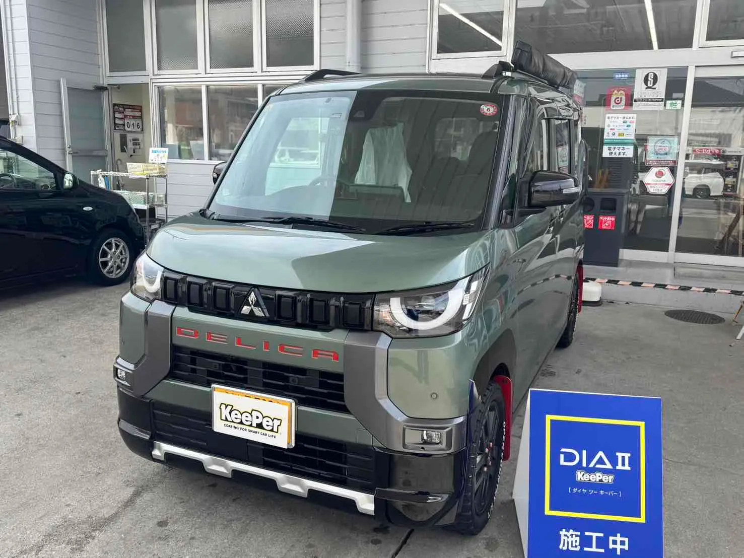 ミツビシ　デリカミニのカーコーティング施工事例