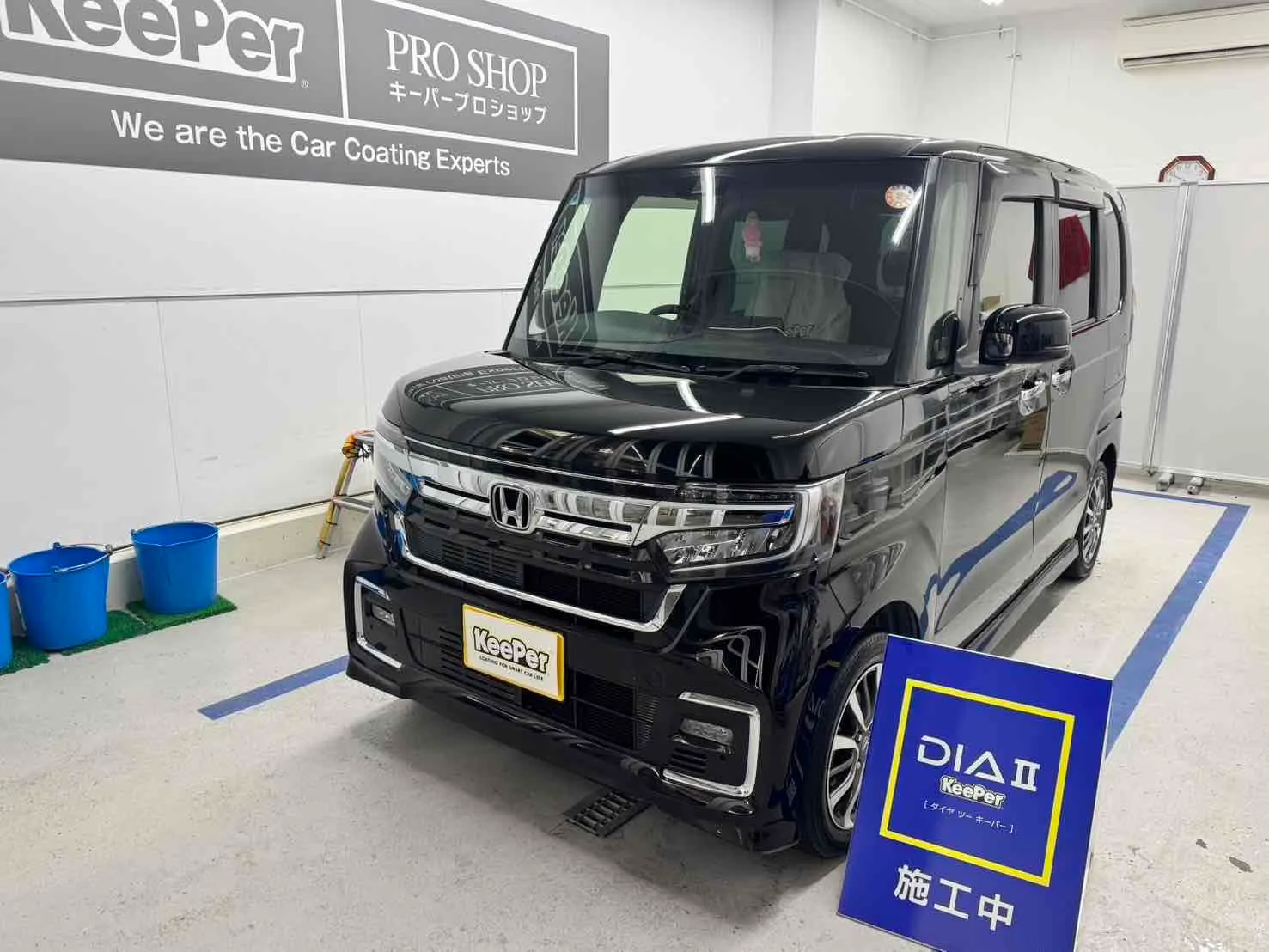 ホンダ　N-BOXのカーコーティング施工事例