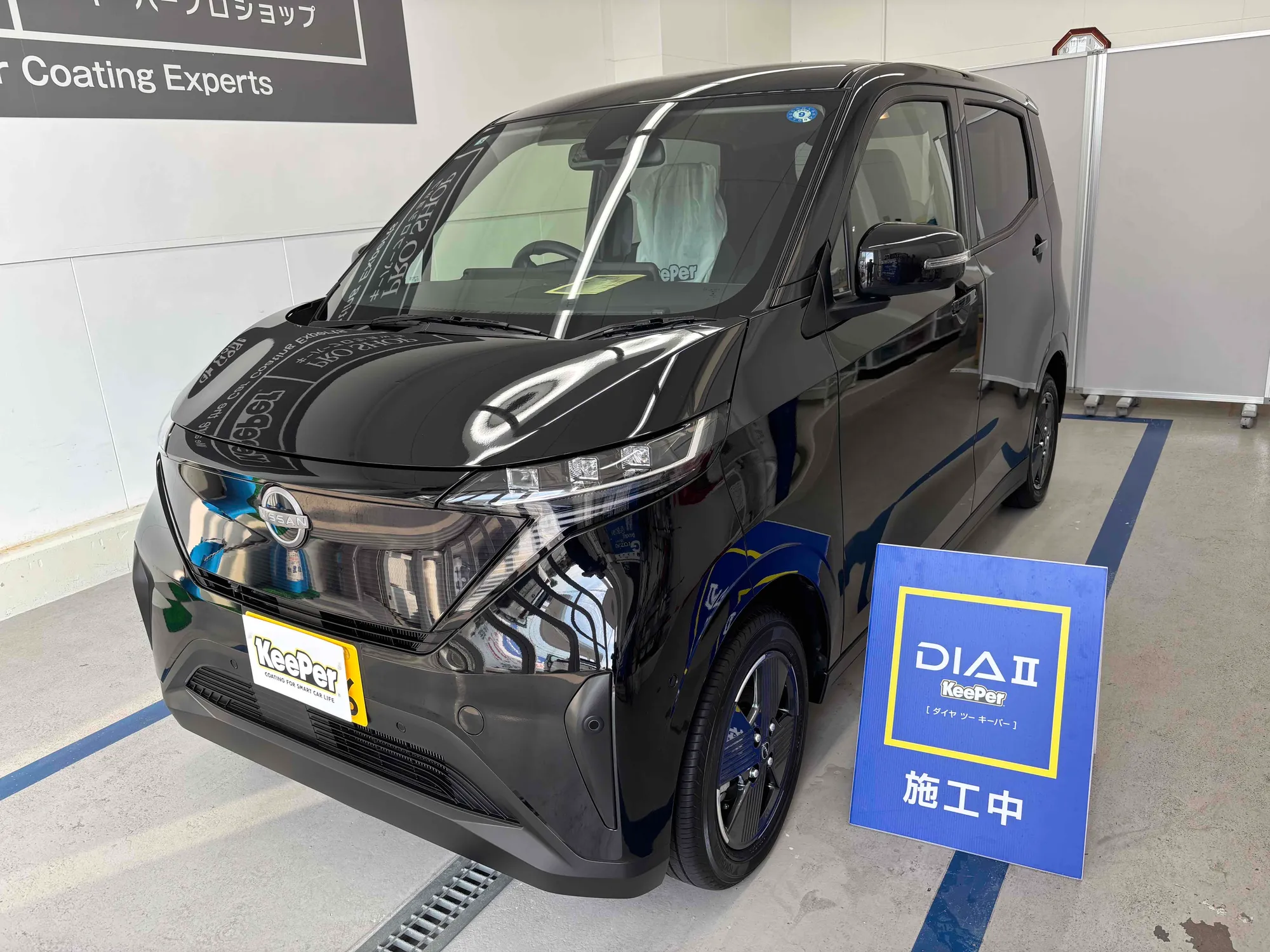ニッサン　サクラのカーコーティング施工事例