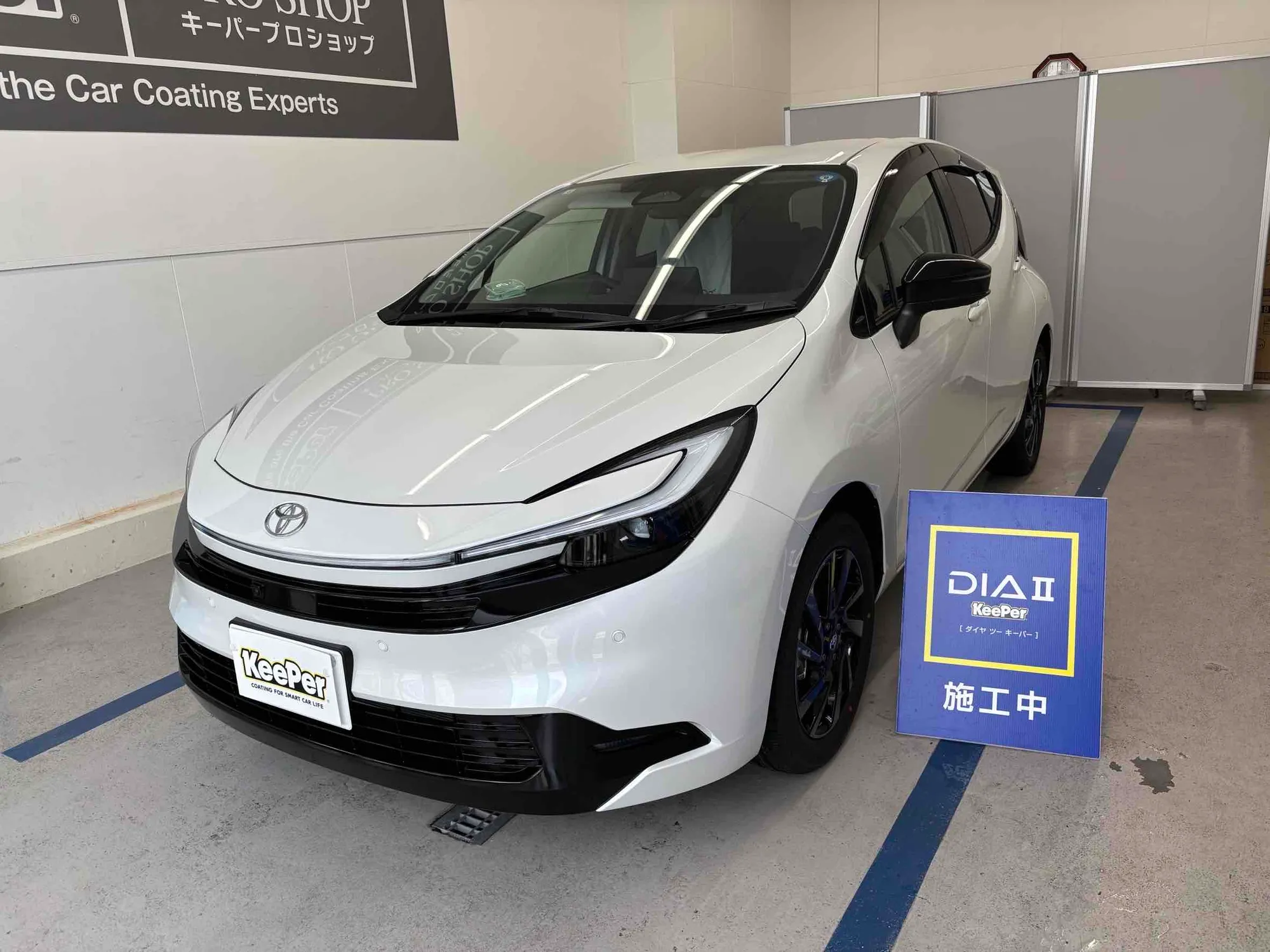 トヨタ　アクアのカーコーティング施工事例