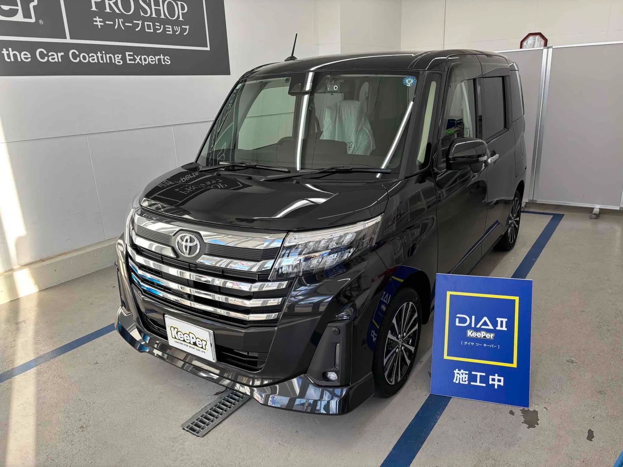 トヨタ　ルーミーのカーコーティング施工事例