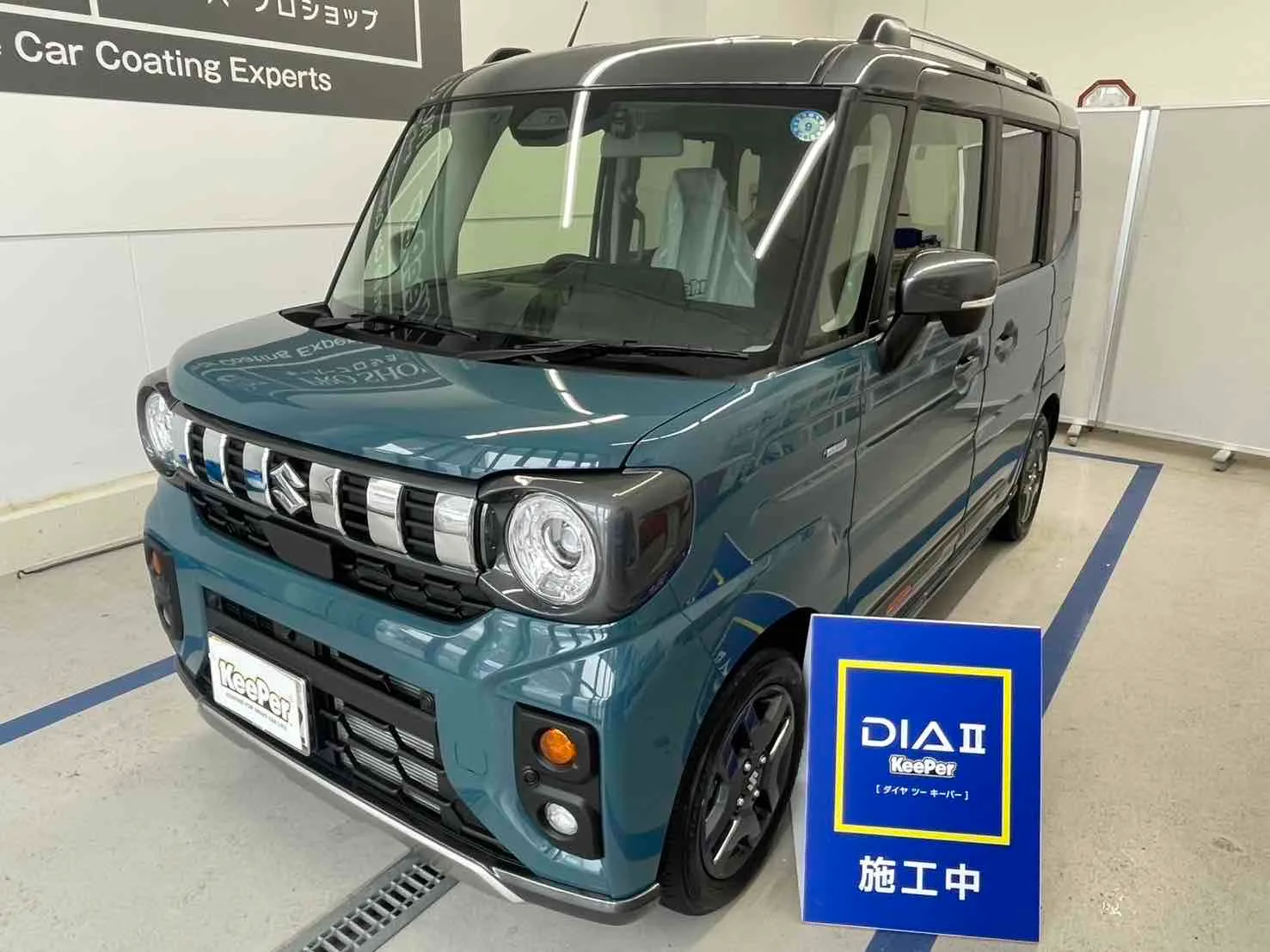 スズキ　スペーシアのカーコーティング施工事例