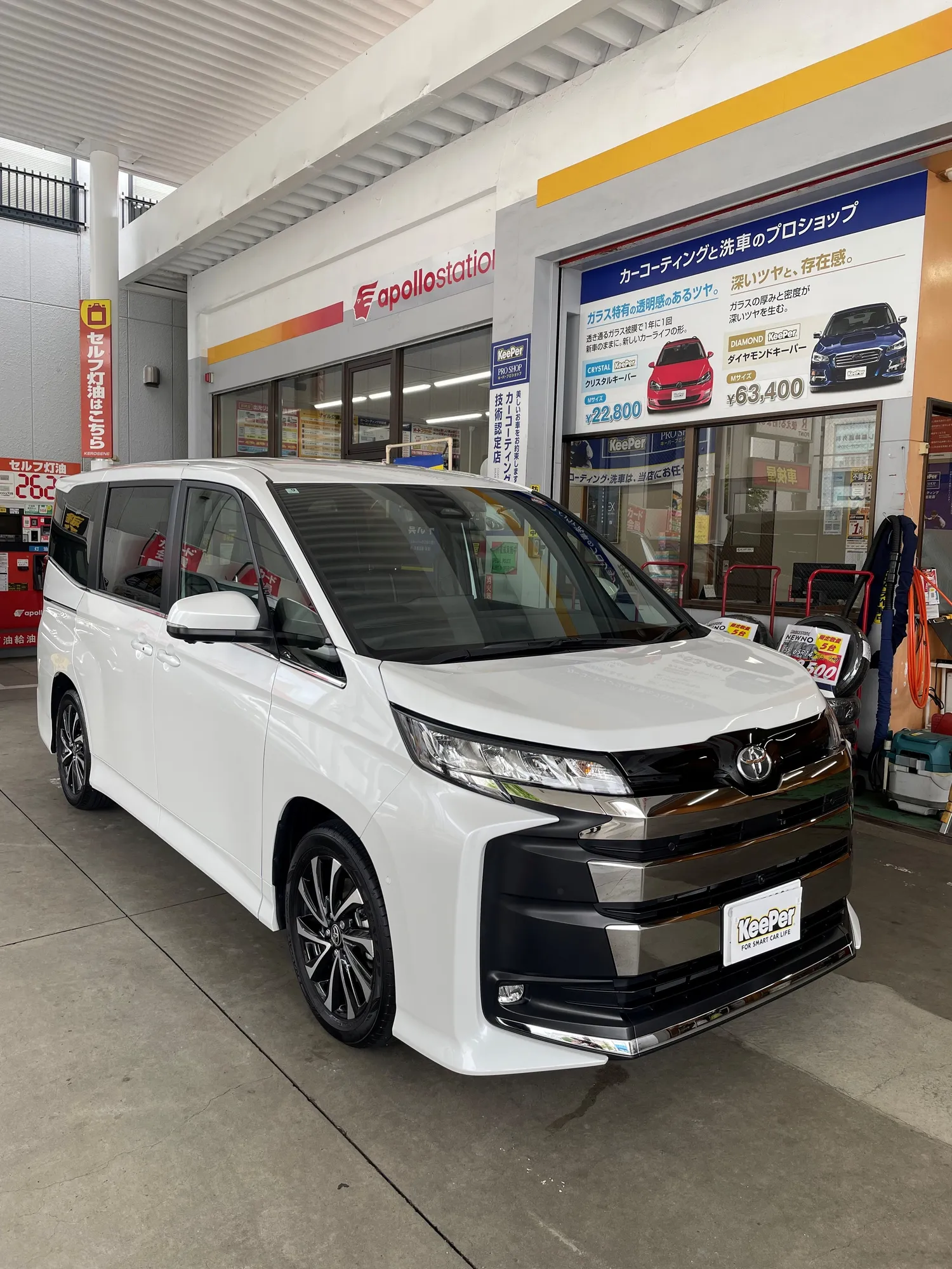 トヨタ　ノアのカーコーティング施工事例