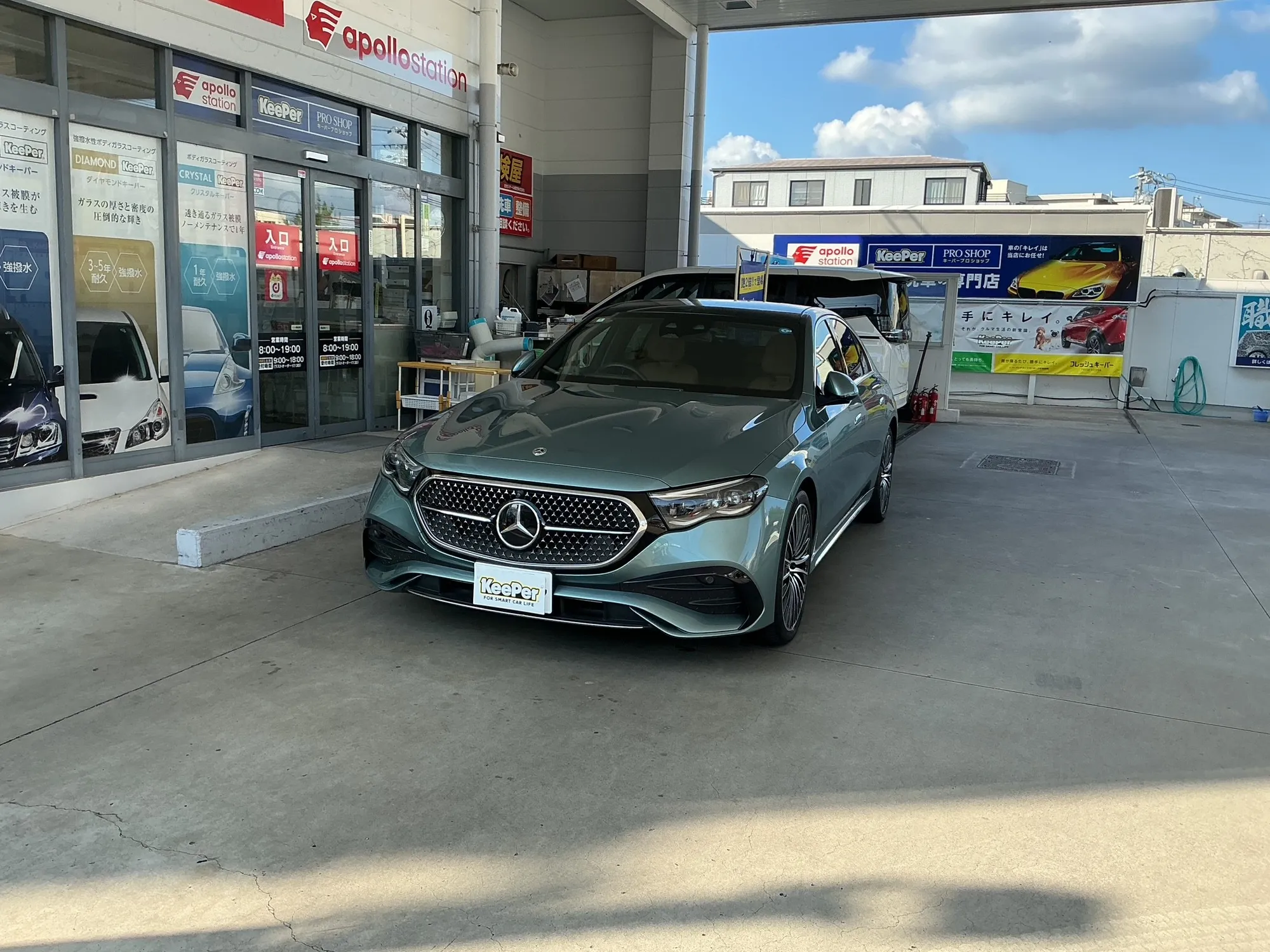 ベンツ　E350eのカーコーティング施工事例