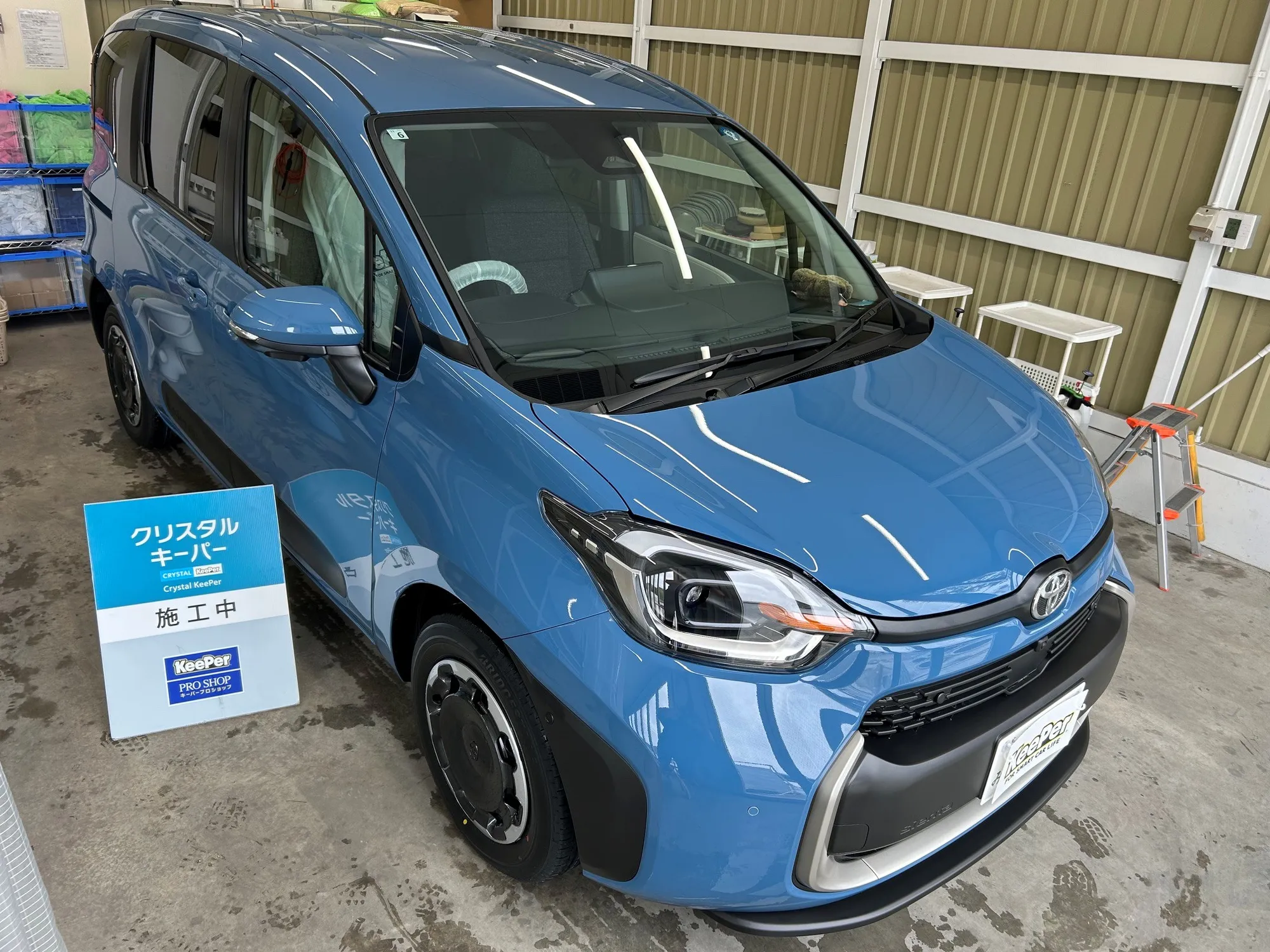 トヨタ シエンタのカーコーティング施工事例