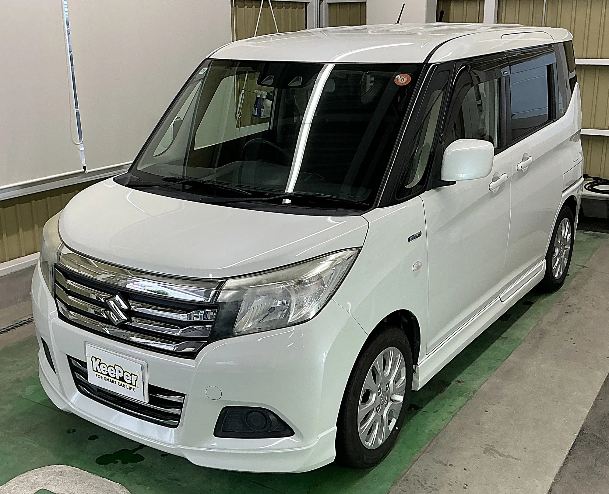 SUZUKI SOLIOのカーコーティング施工事例