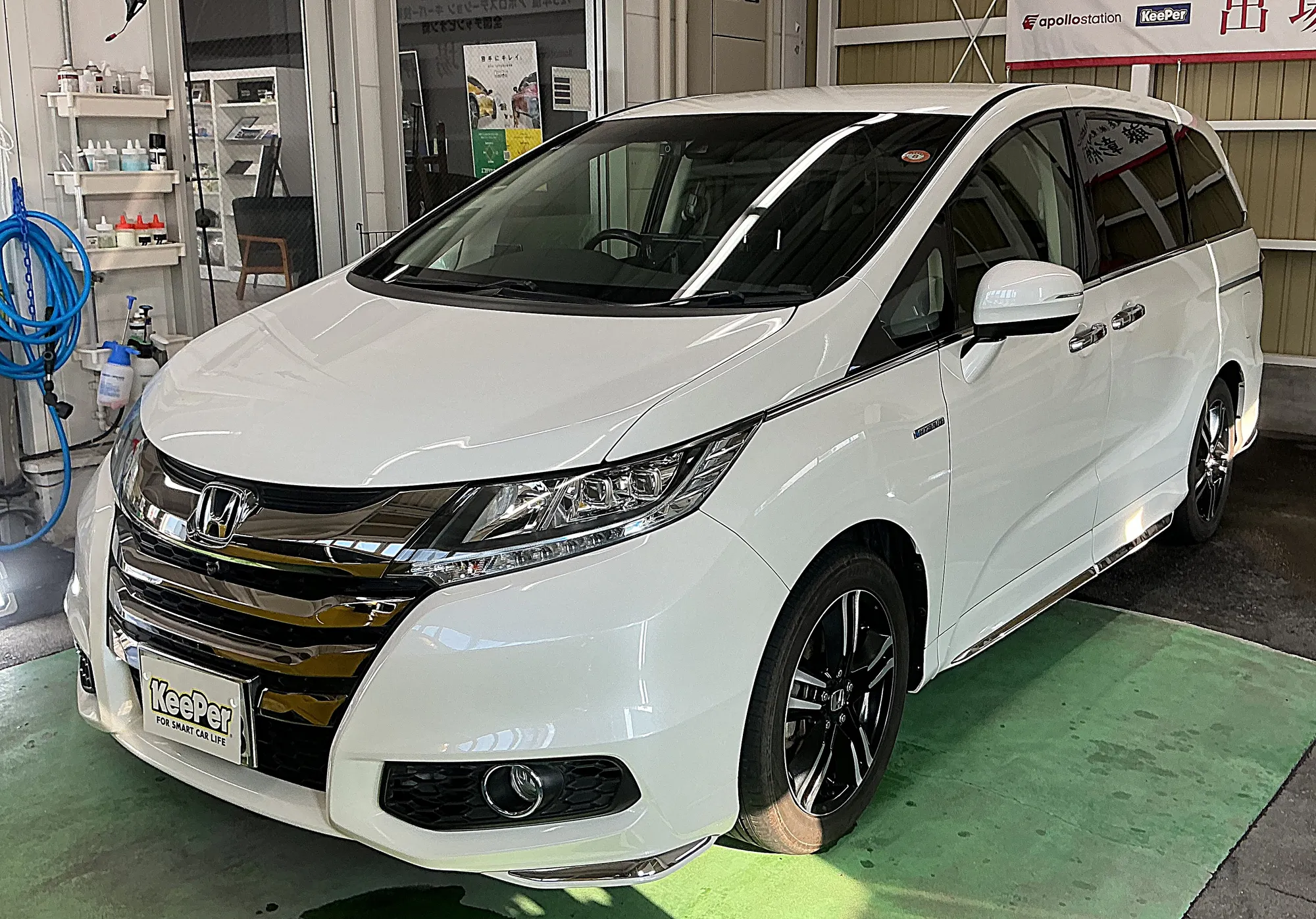 HONDA ODYSSEYのカーコーティング施工事例