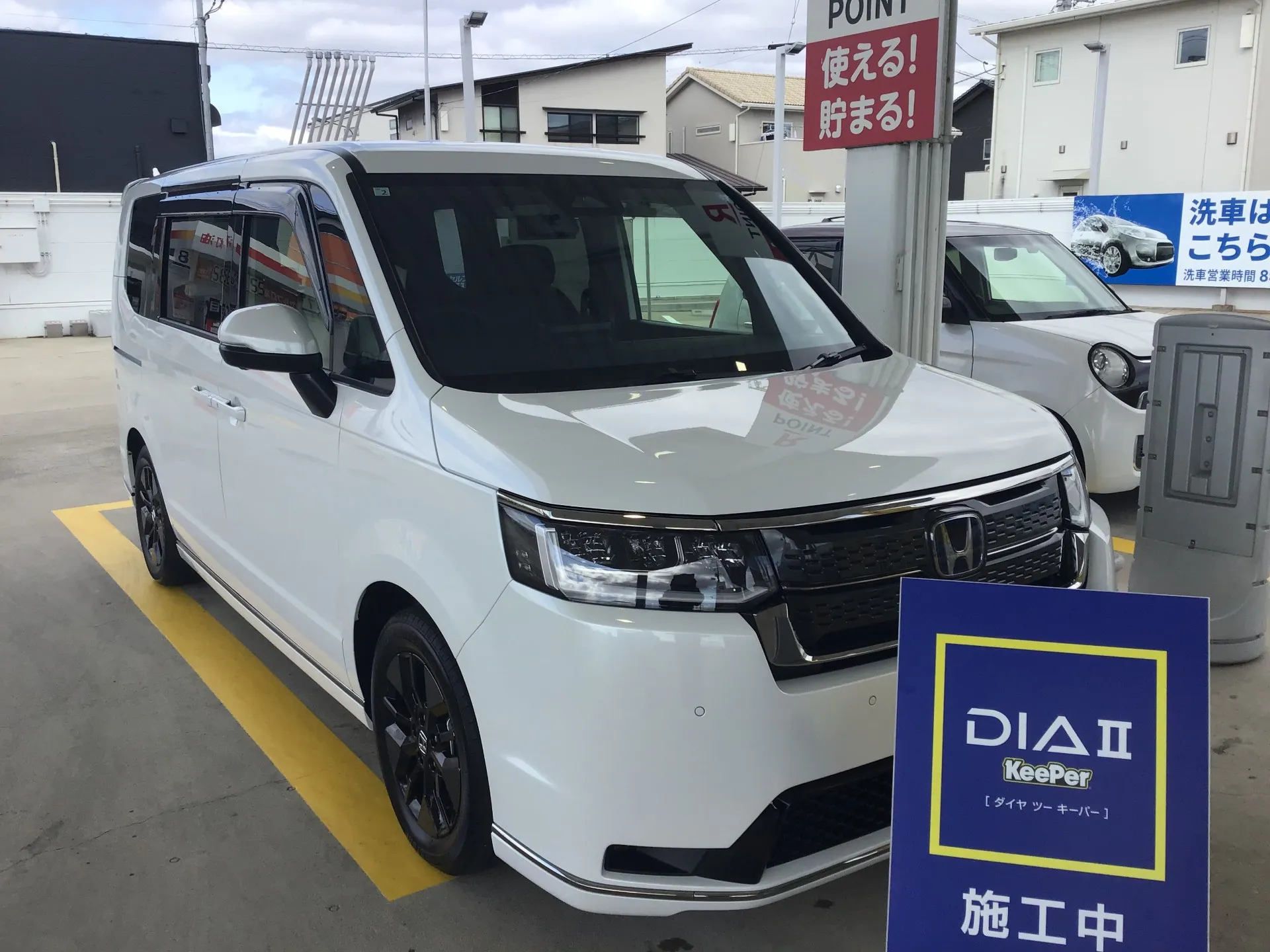 ホンダ　ステップワゴンのカーコーティング施工事例