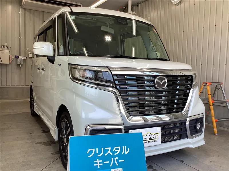 マツダ/フレアワゴンのカーコーティング施工事例