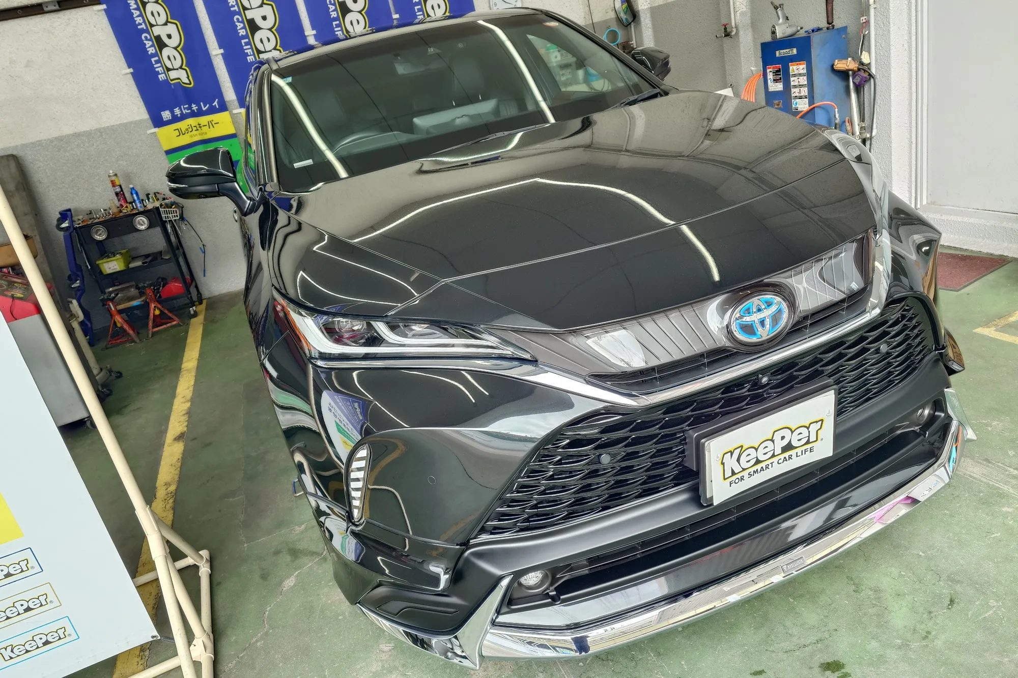 トヨタ　ハリアーのカーコーティング施工事例