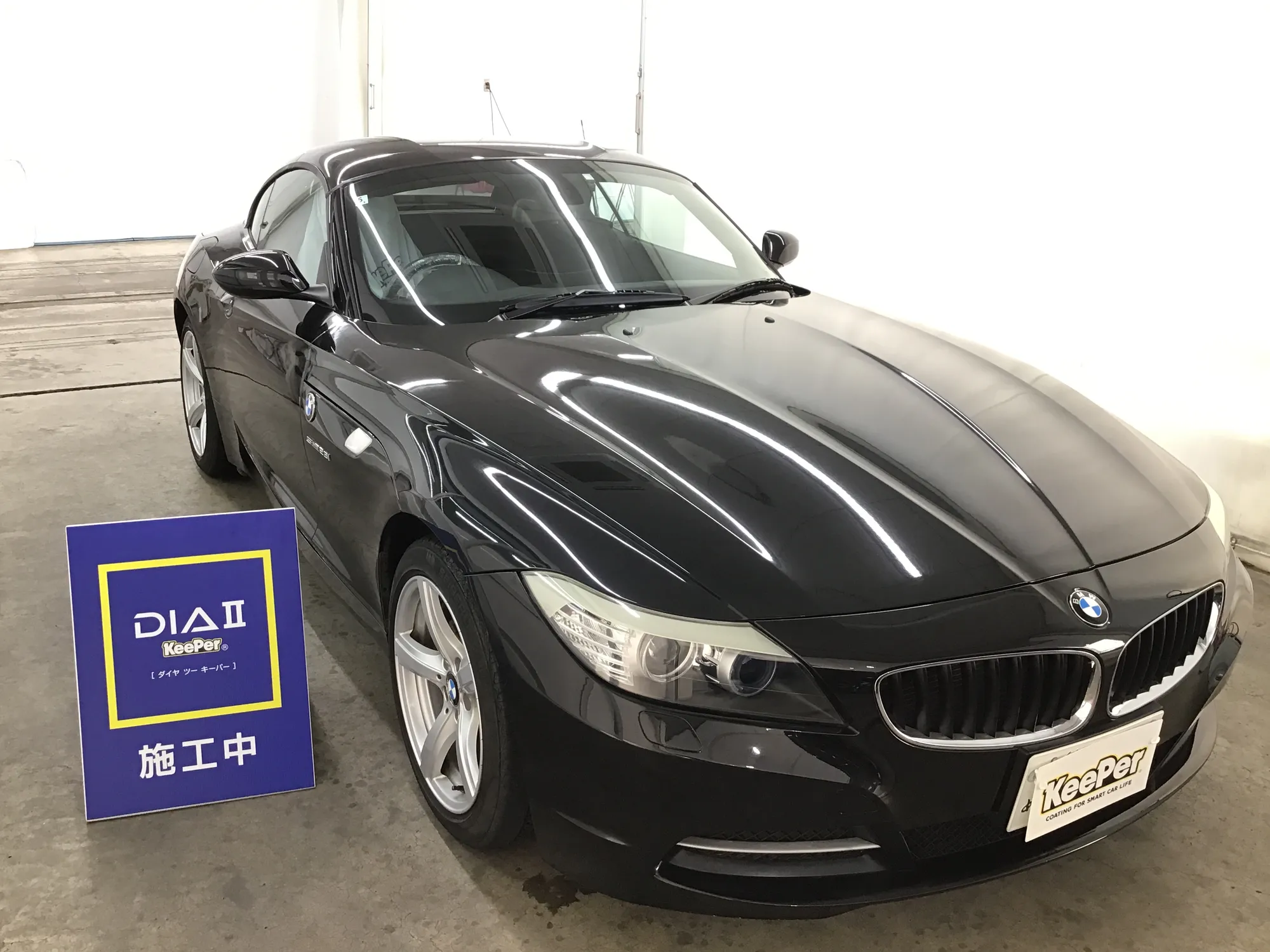 BMW Z4のカーコーティング施工事例