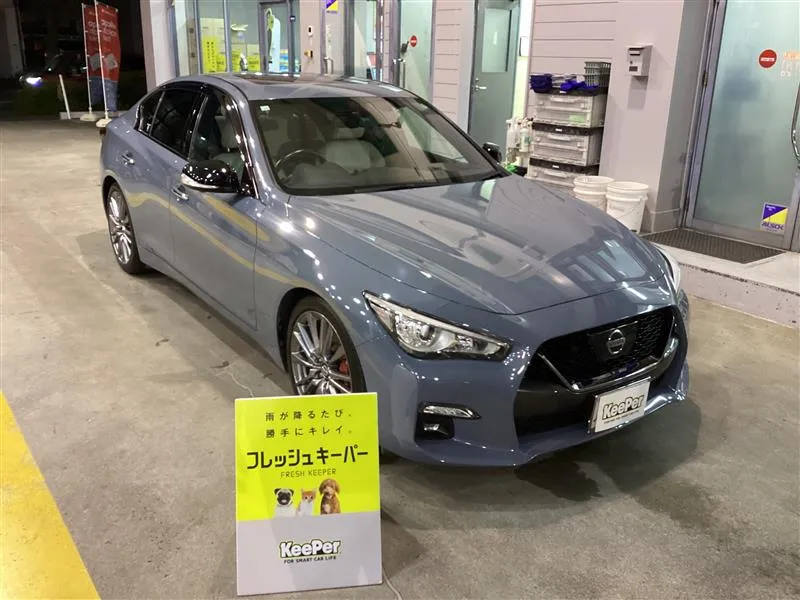 日産　スカイラインのカーコーティング施工事例