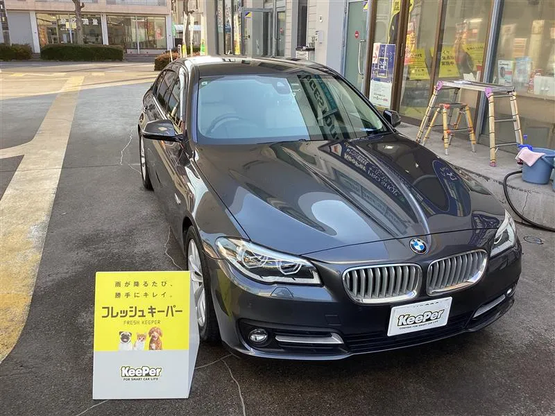 BMW　５シリーズのカーコーティング施工事例