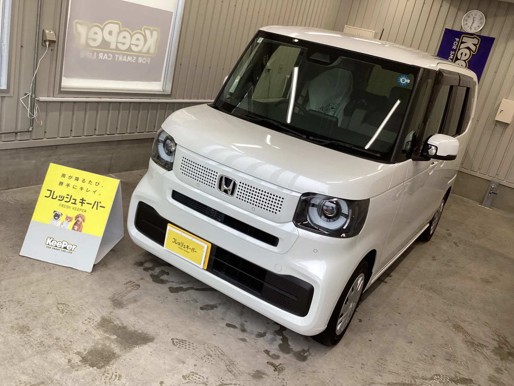 ホンダ　N-BOXのカーコーティング施工事例
