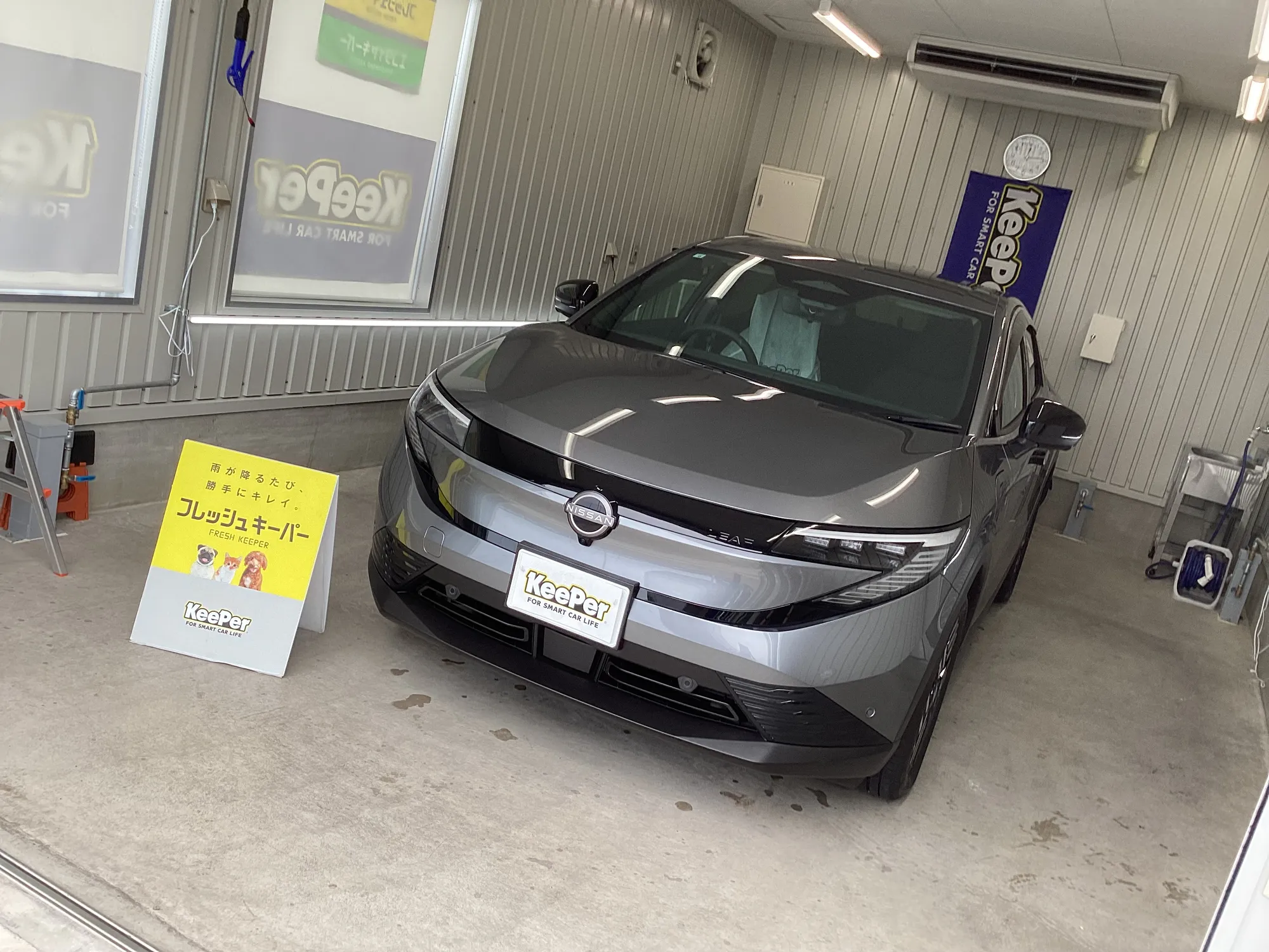 日産　リーフのカーコーティング施工事例