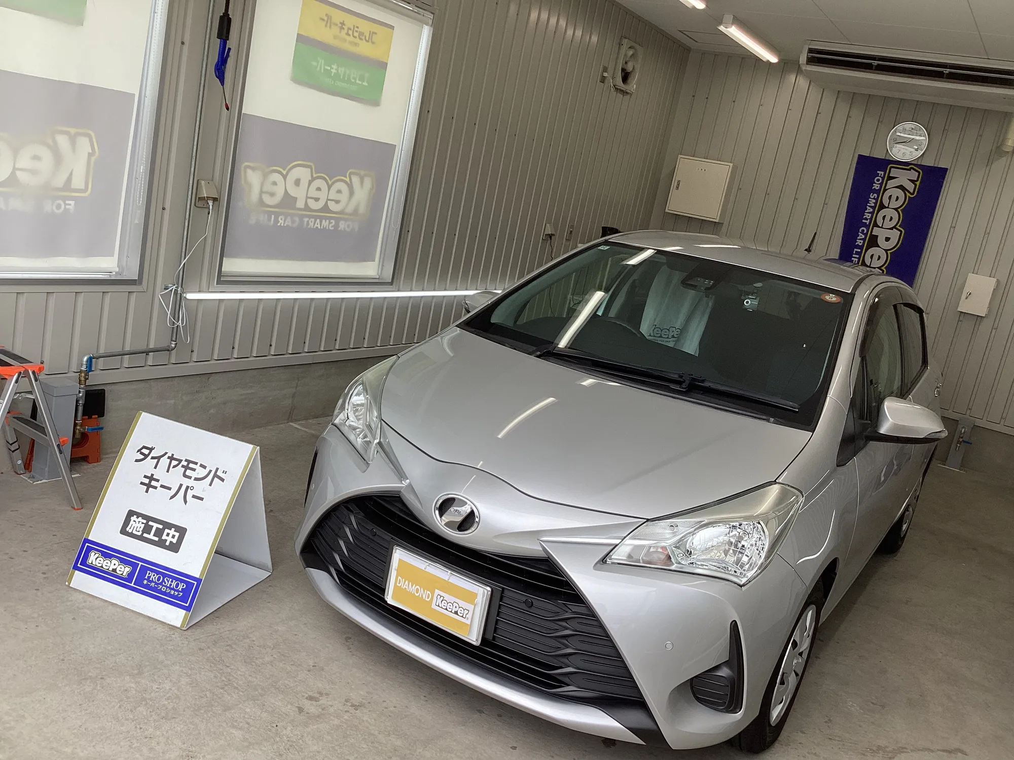 トヨタ　ヴィッツのカーコーティング施工事例