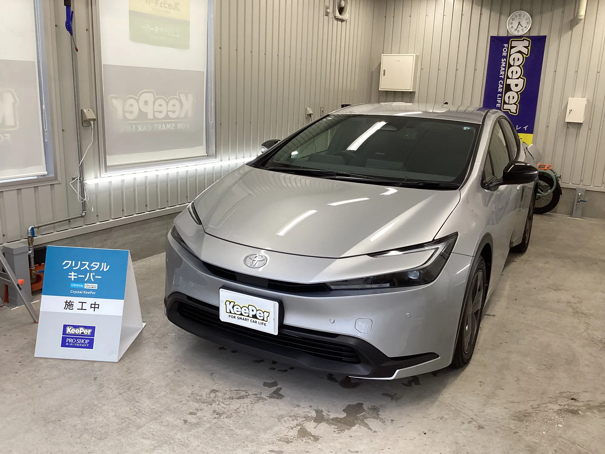 トヨタ　プリウスのカーコーティング施工事例