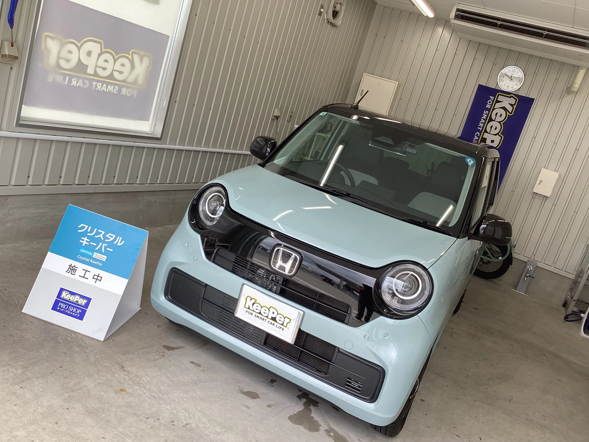 ホンダ　NｰONEのカーコーティング施工事例