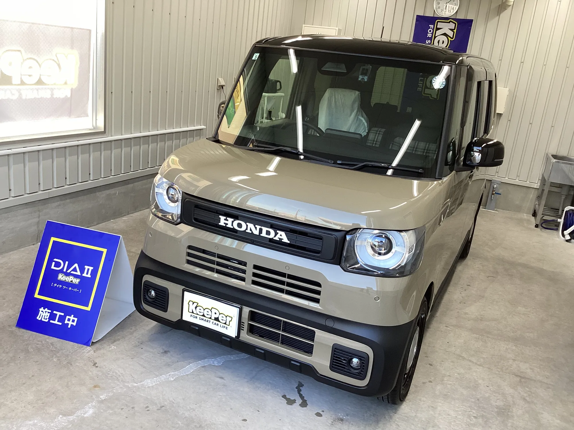 ホンダ　NｰBOXのカーコーティング施工事例