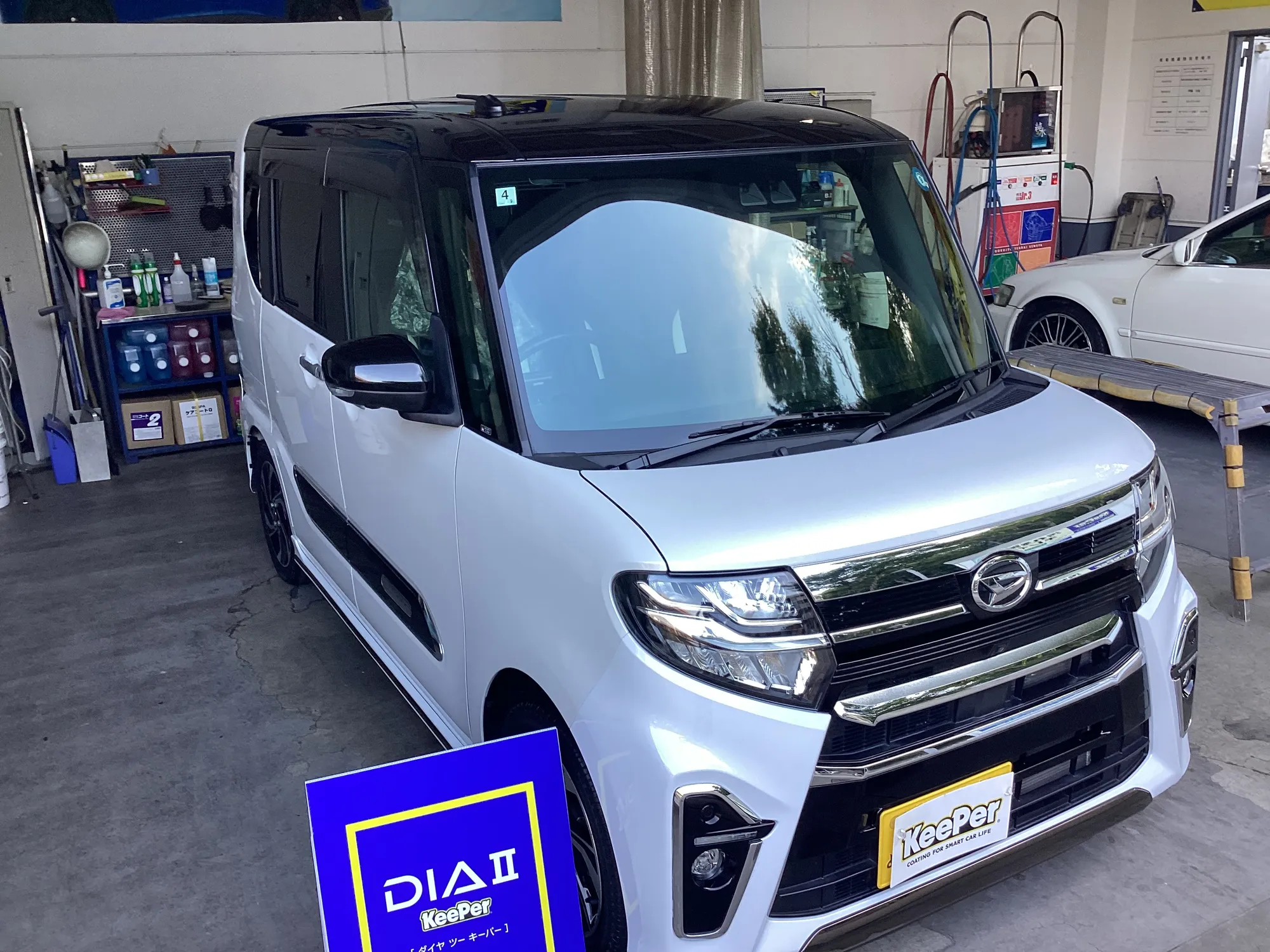 ダイハツ タントのカーコーティング施工事例