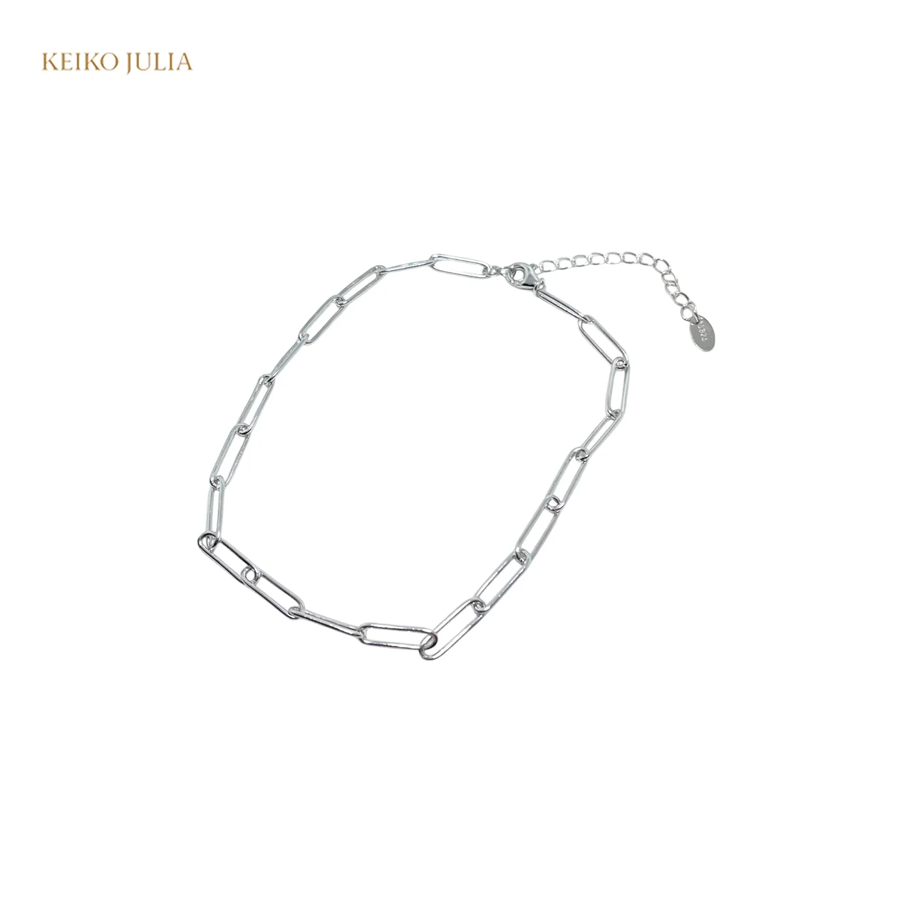 Paperclips Chain Anklet