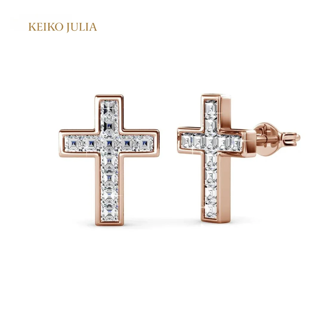 Cross Stud Earrings