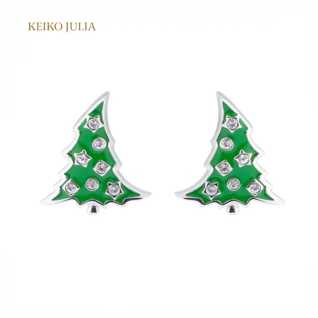 Christmas Tree Stud Earrings