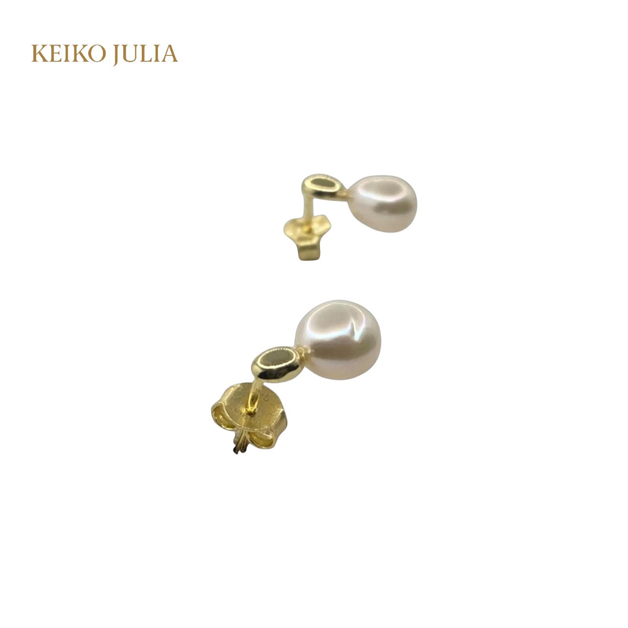 Sweet Simple Pearl Stud Earrings YG