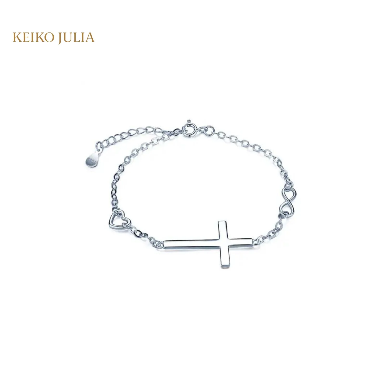Eternity Cross Bracelet