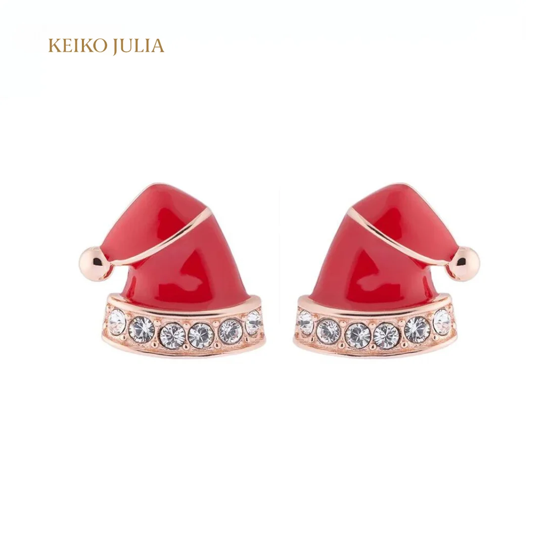Christmas Hat Stud Earrings