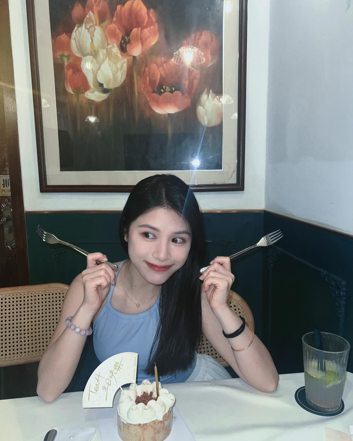 Touching birthday photo