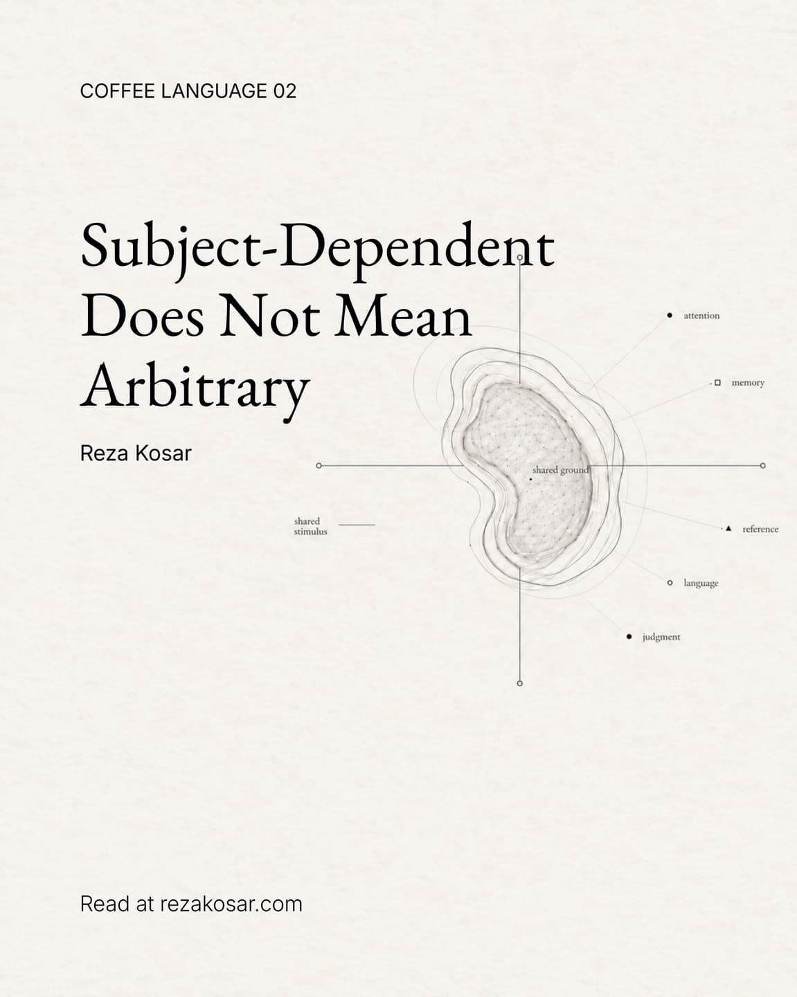 Coffee Language 02: Subject-Dependent Does Not Mean Arbitrary
