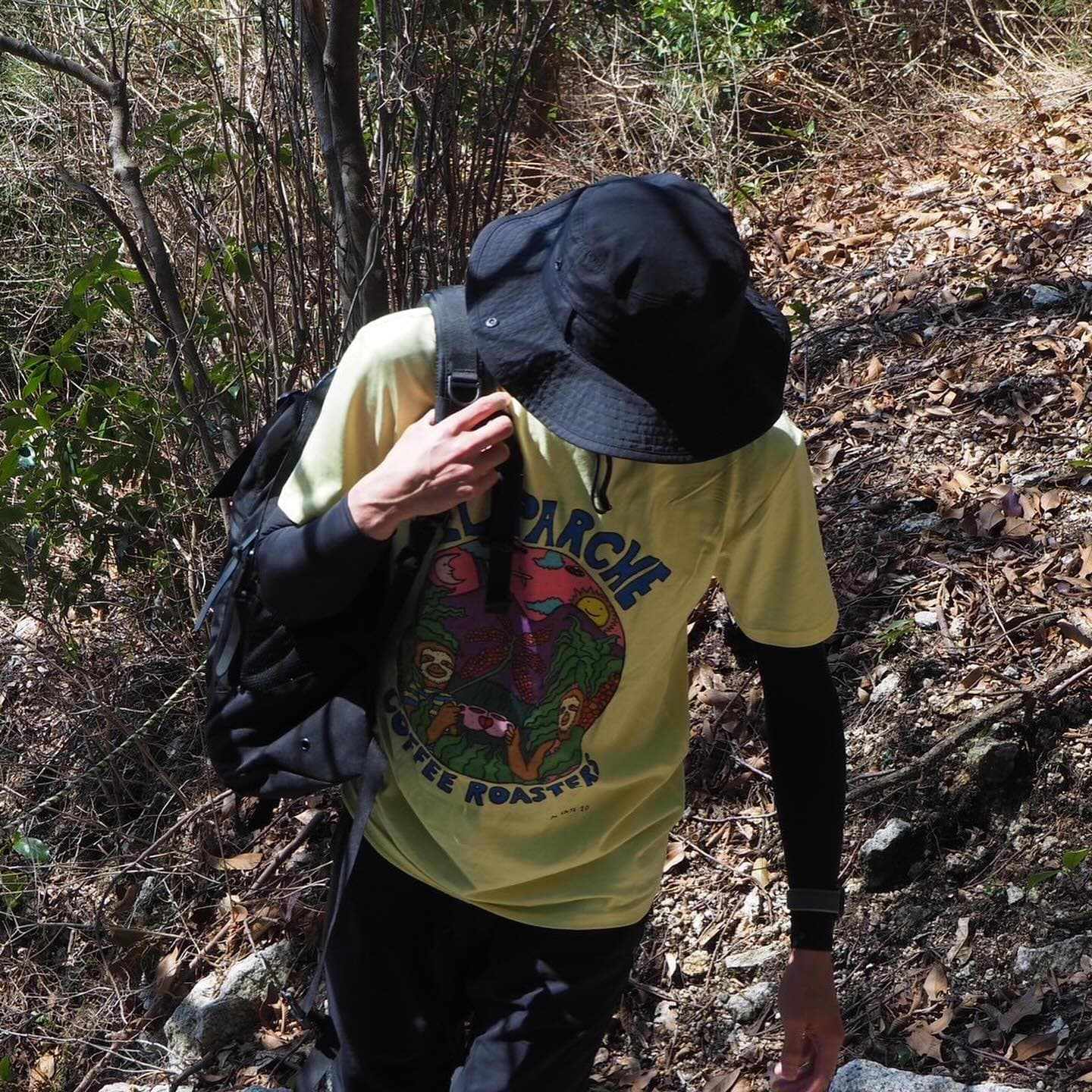 Our toughest trek, worth it for the coffee.