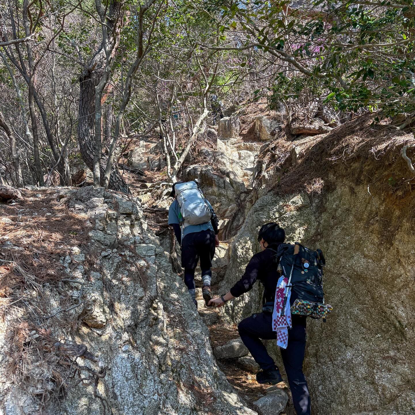 Our toughest trek, worth it for the coffee. 2