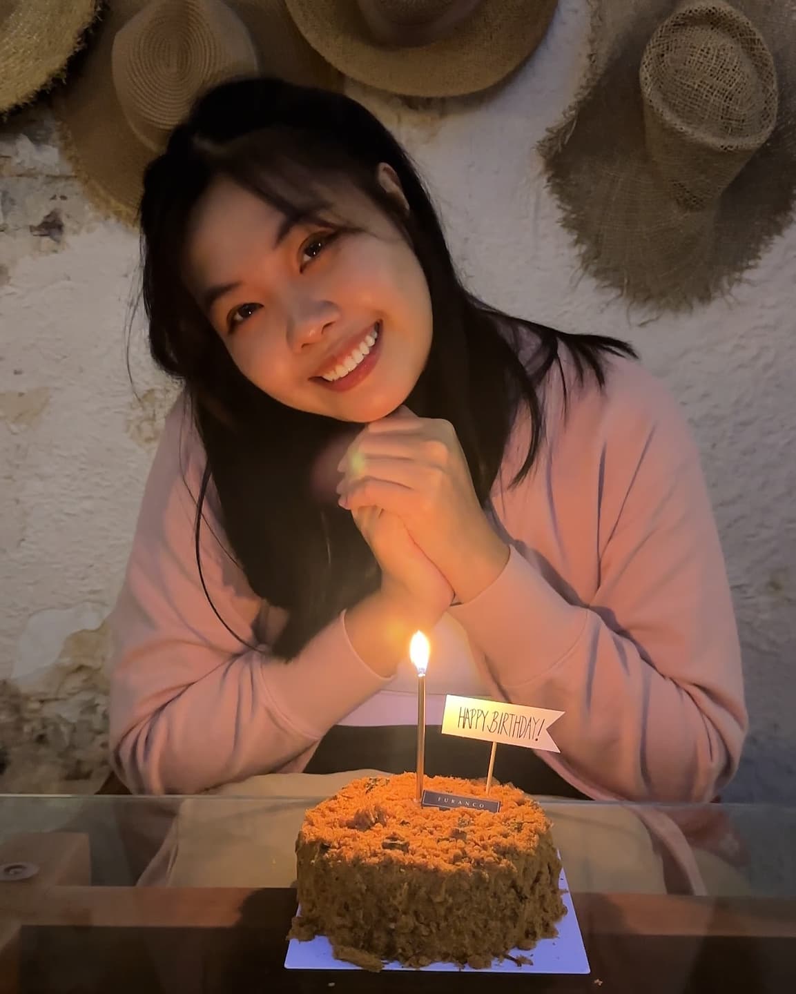 Birthday wishes with family photo