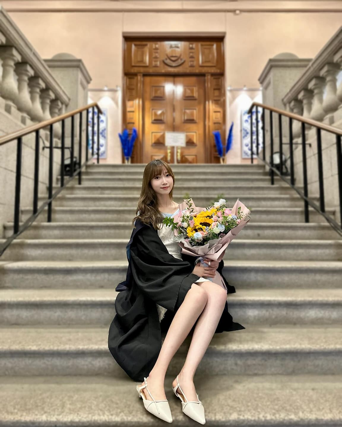 Six months after graduating, 5
