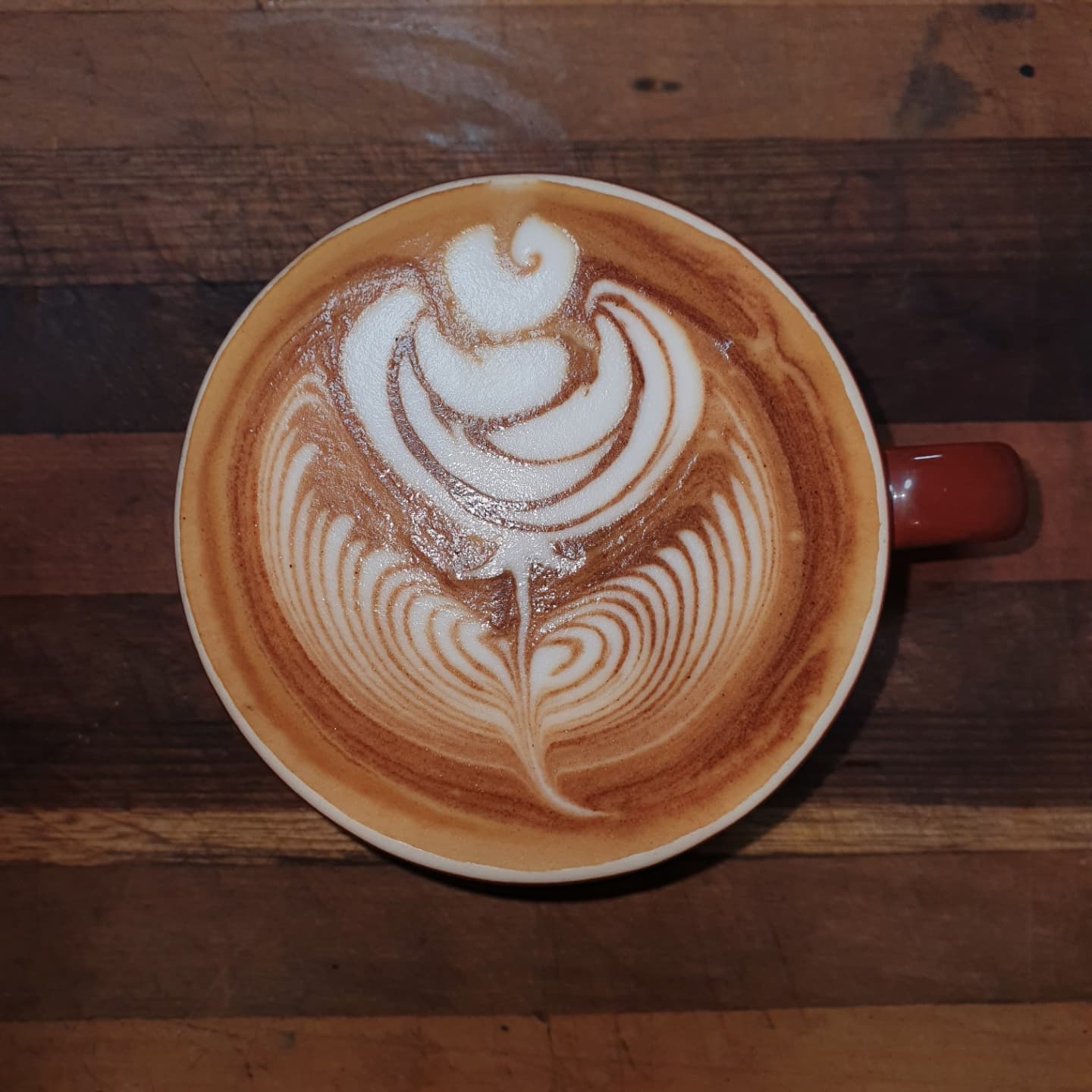 Latte art practice for the café