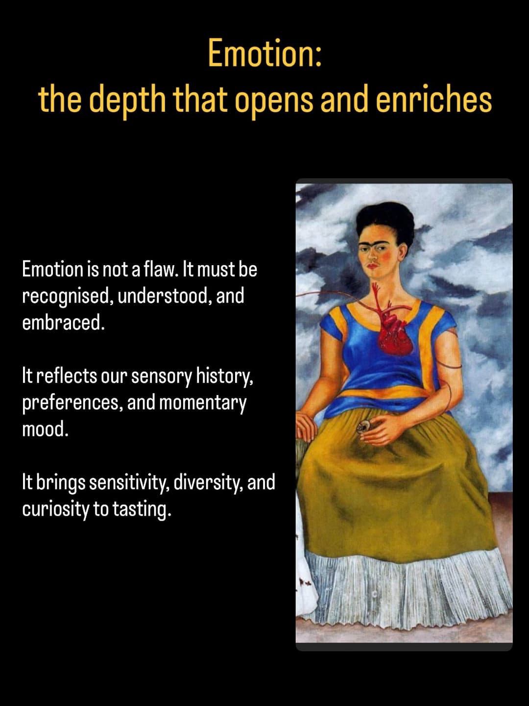 Taster's Duality: A Reflection 4