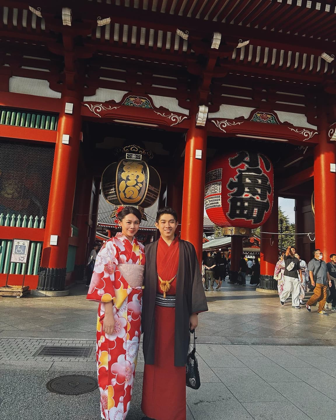 Kimono experience with my husband 2