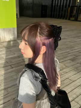 Just a quick record of my purple hair ᯅ̈ 2