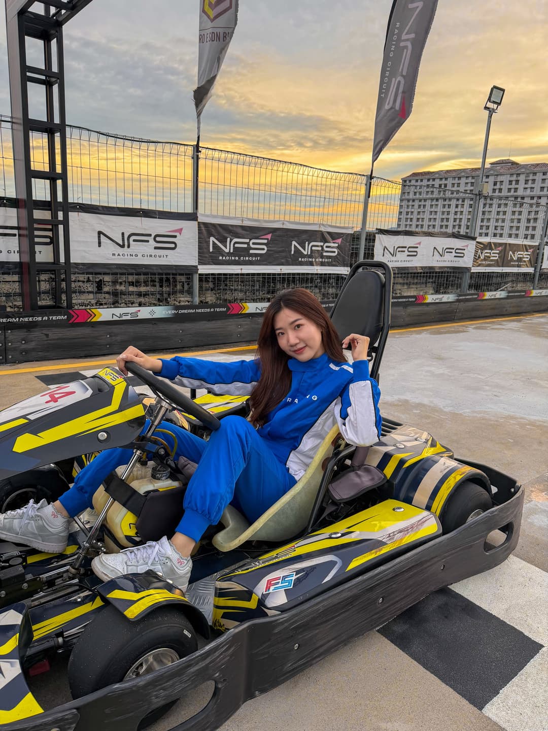 First experience of Penang rooftop go-karting