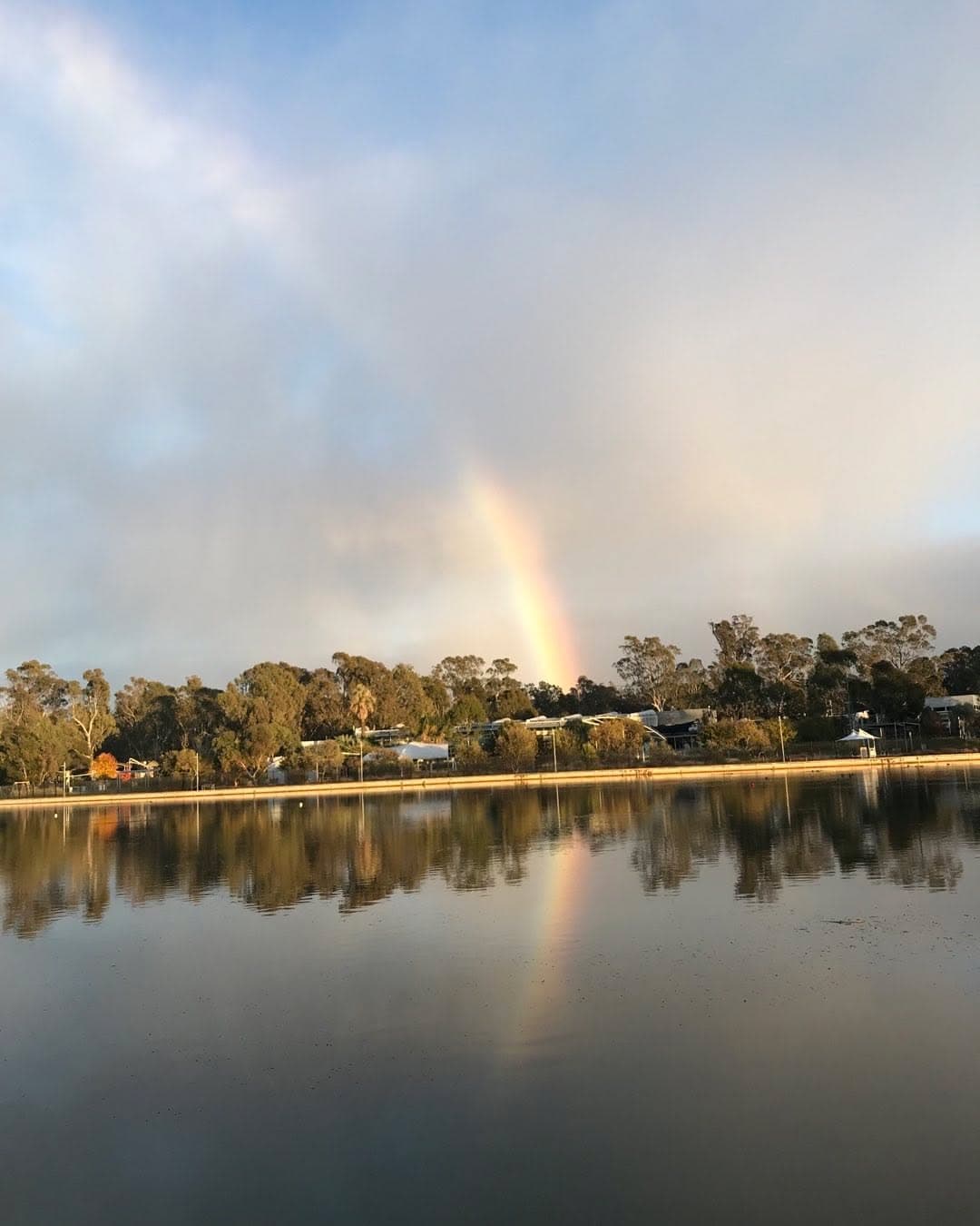 Rainbows over Victoria Park Lake