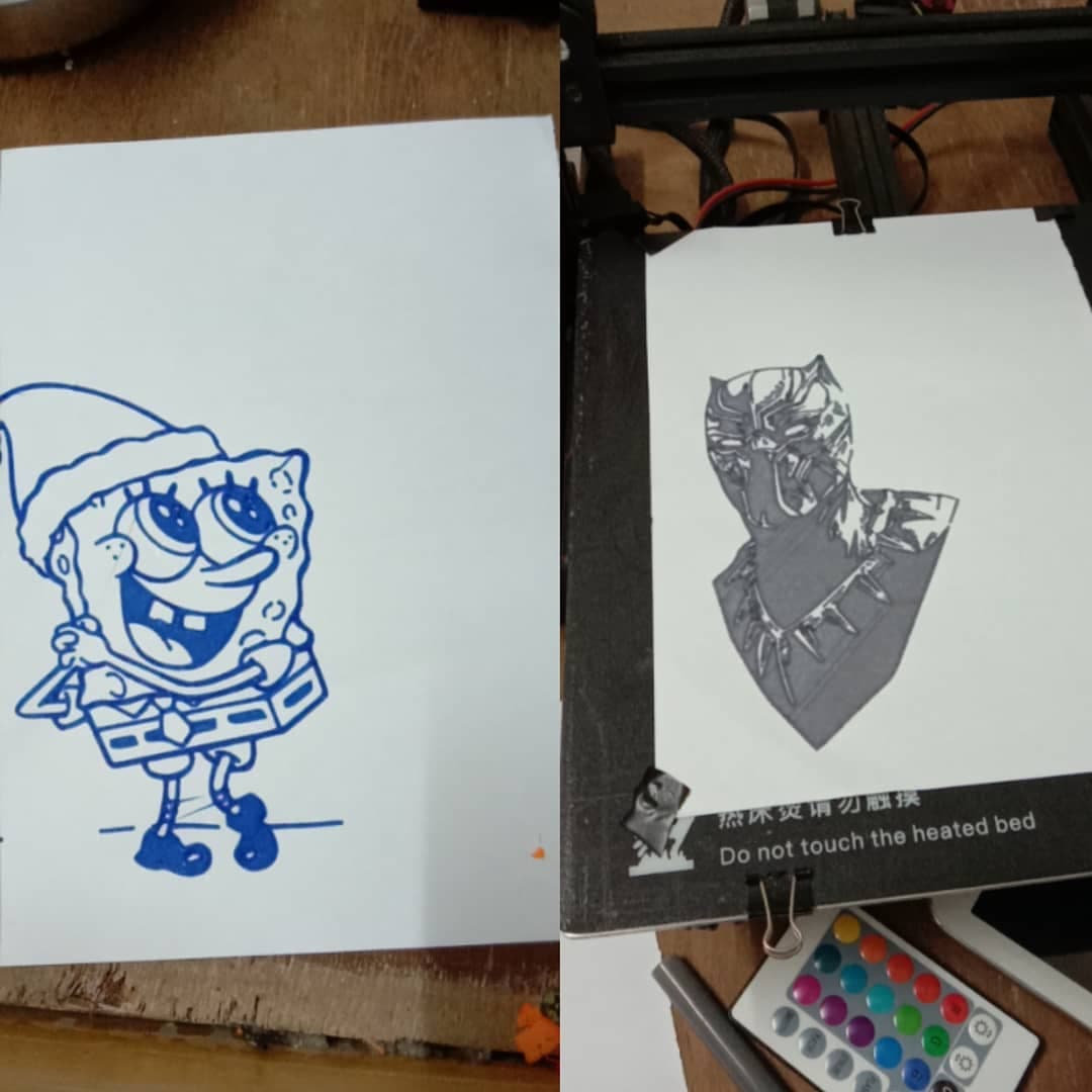 3D Printer 2D Prints Map 4
