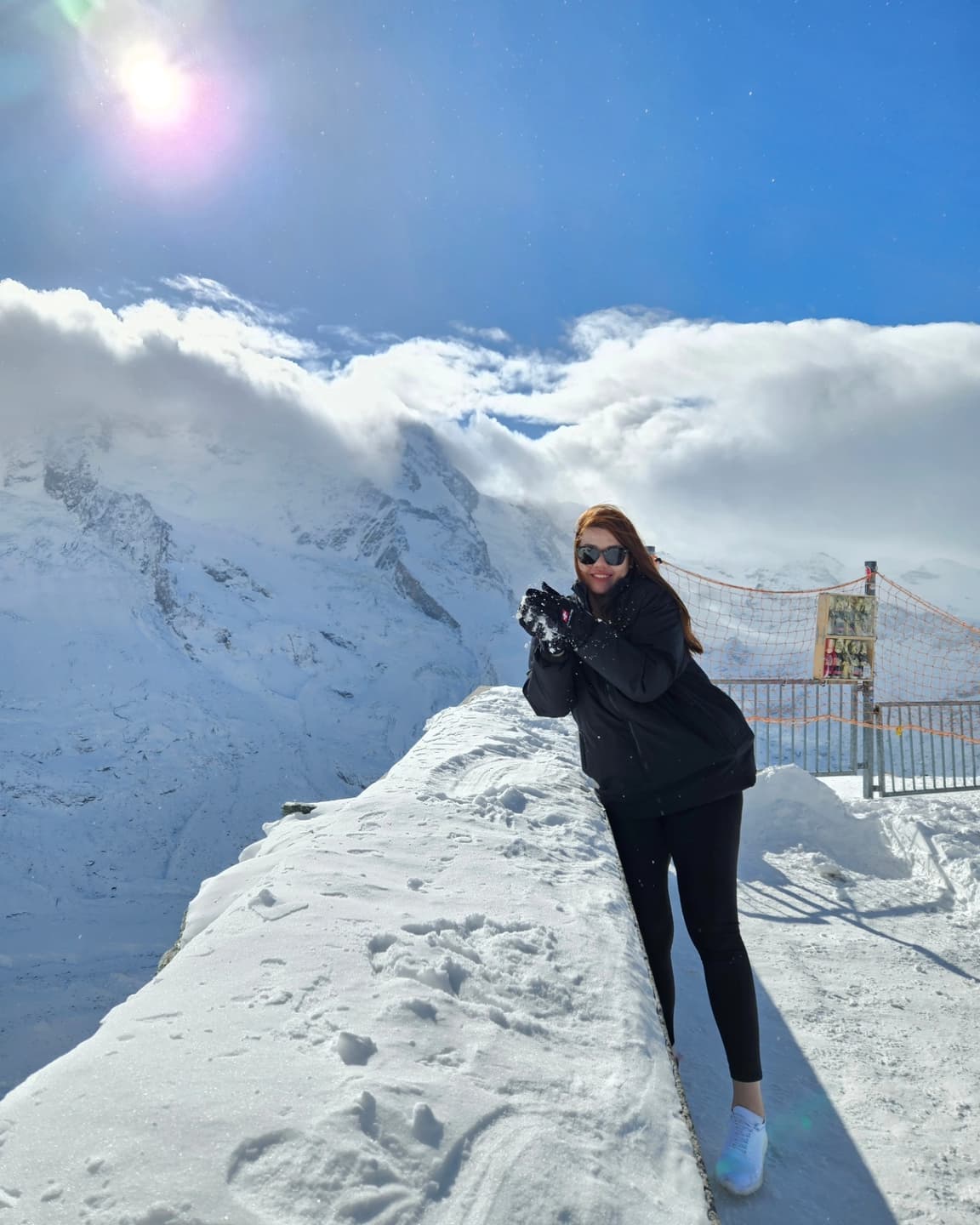 My first snow experience!