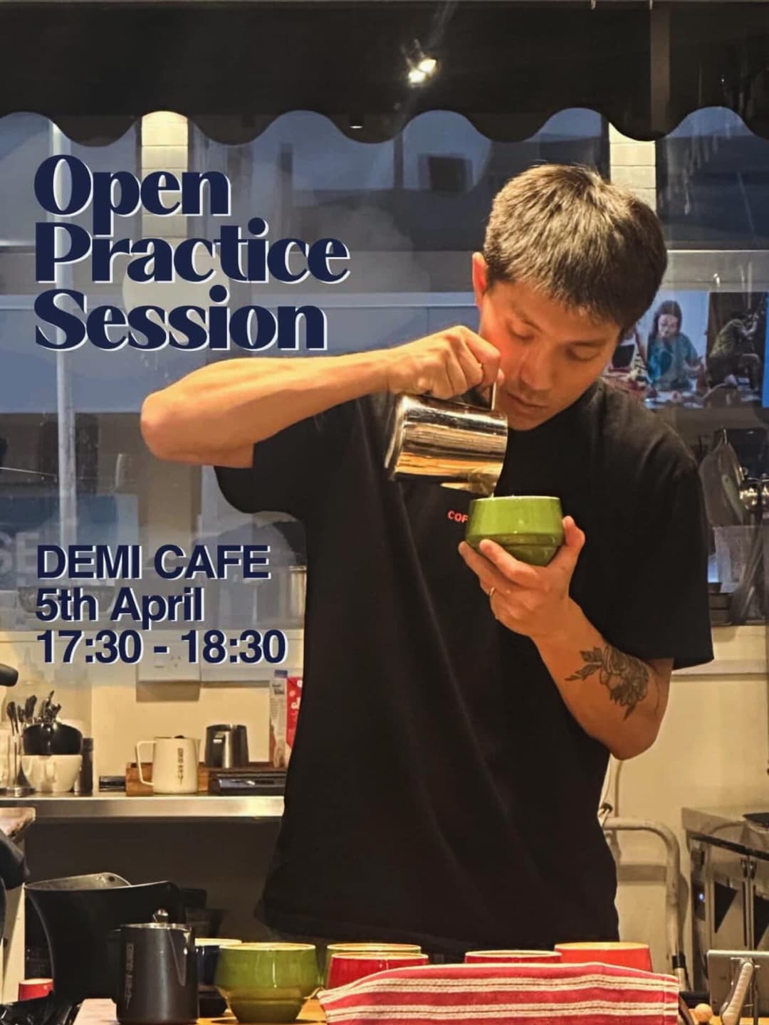 Dennis's Latte Art Practice Session