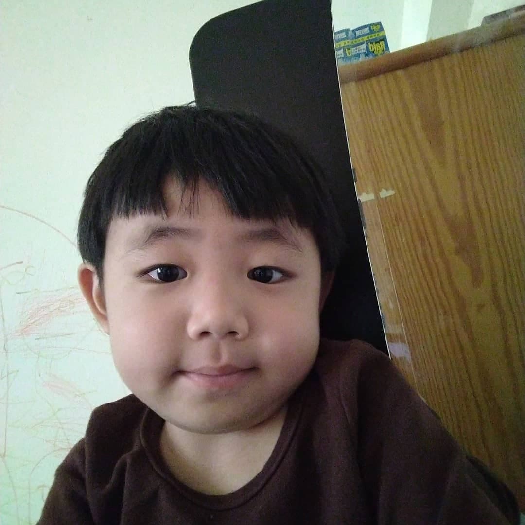 Son's selfie