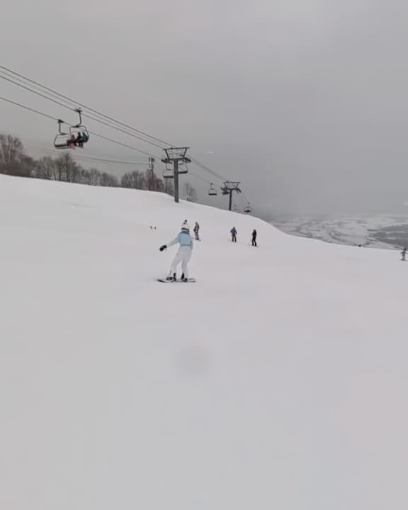 My Second Time Snowboarding 8