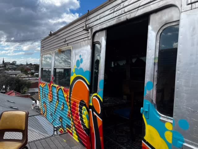 Peaceful Co-Existence: Rooftop Train Show