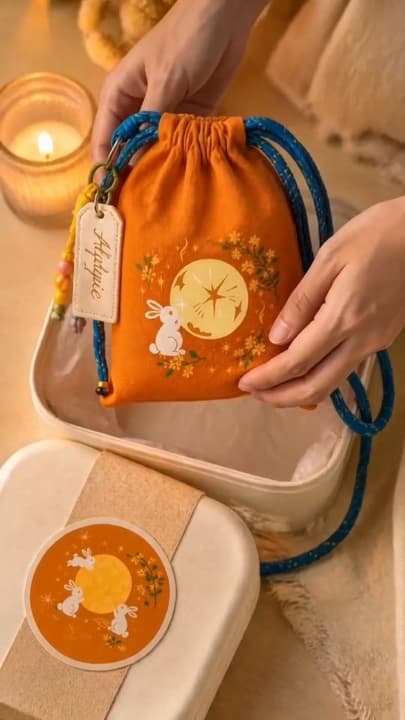 Mid-Autumn Festival Bunny Bag Map